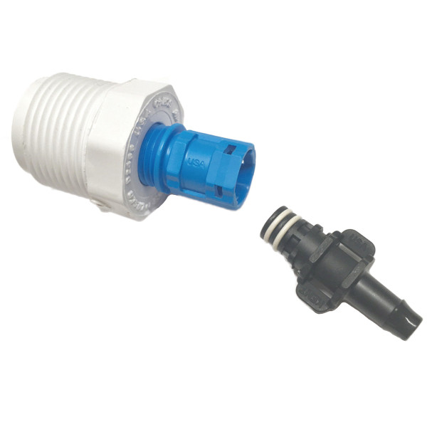 1/2" X 8mm w/ Stop, Professional Quick Connect for PVC 1